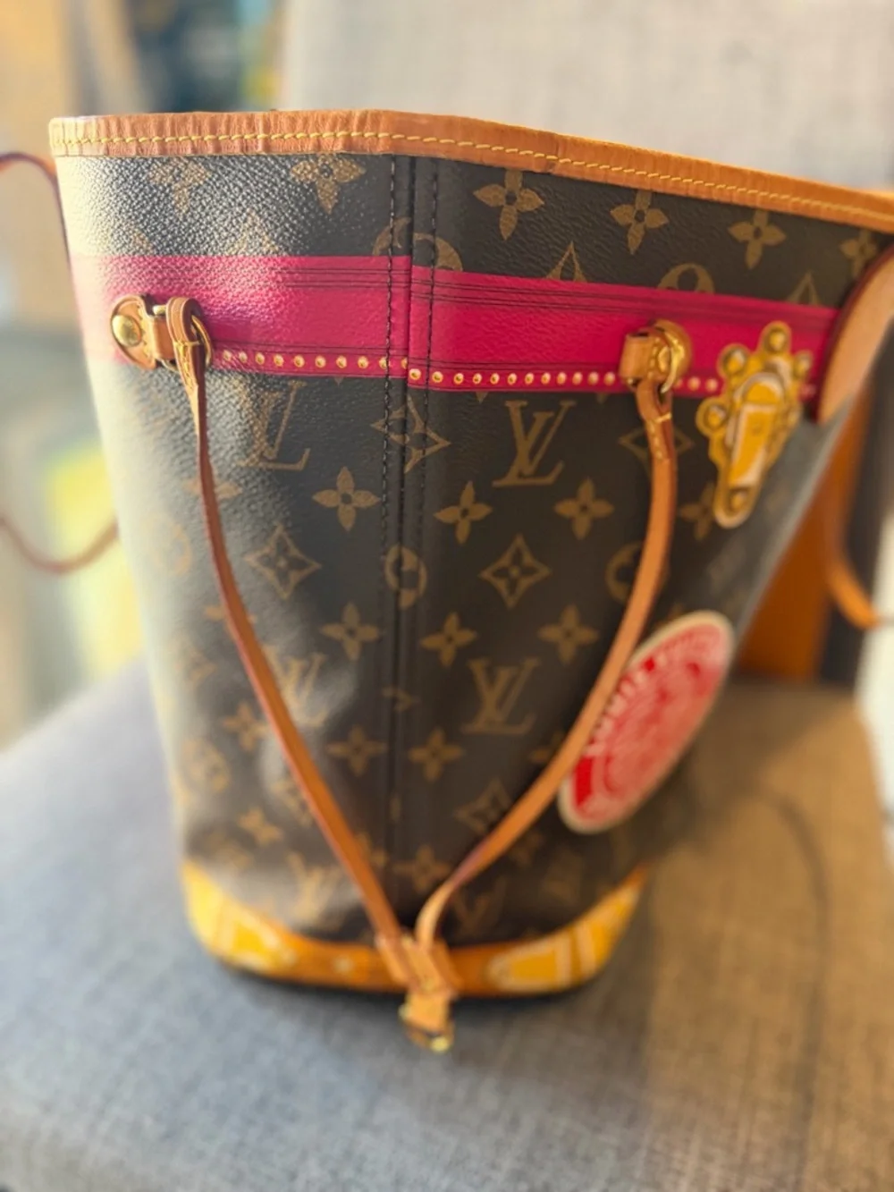 ✨ Authentic Louis Vuitton Neverfull MM – Limited “Summer Trunks” Edition ✨ - Picture 2 of 16